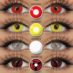 Factory Supplied Crazy Colored Contact Lenses for Cosplay and Halloween