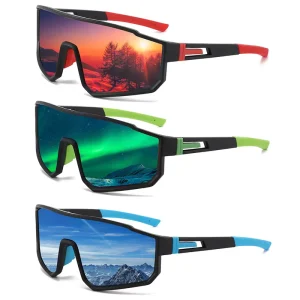Factory Supply Men’s Polarized UV400 Sports Sunglasses for Cycling, Fishing and Driving