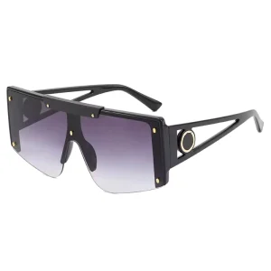 Factory Supply Sunglasses New Fashion Sunglasses PC Lens Trend Big Frame Hollow Sunglasses for Men and Women