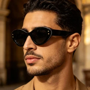 Factory in Stock Unisex Fashion Cat Eye Eyewear PC Frame AC Lenses Custom Logo Sample Making New Stylish Design