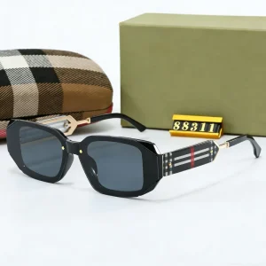 Famous Brand Small Square Luxury Shades Sunglasses for Men Women Fashion Metal Designer Glasses
