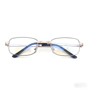 Fashion Durable Folding Unisex Full Rim Reading Glasses for Middle-Aged Elderly Multi-Face Shape Portable Case HD White