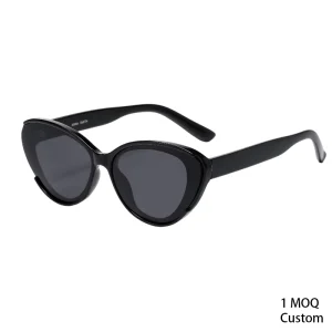 Fashion Narrow frame Cat Eye Sunglasses for Women Polarized UV Protected Street Snap Custom Logo 1pc Min