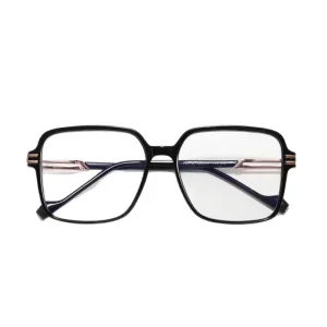 Fashion New Square Frame Anti Blue Light Unisex Retro Glasses Frame Personality Large Frame Glasses TR Frame