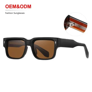 Fashion OEM Colorful Lenses Sunglasses Men Unisex Eye Catching Anti Radiation UV400 Retro Custom Logo Metal Eyeglasses