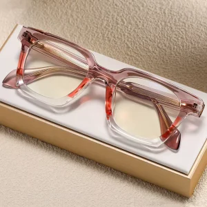 Fashion Optical Frames Anti Blue Light Myopia Glasses High Quality Gradient Color TR90 Square Eyeglasses Frames Women