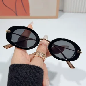 Fashion Oval Designer Eyewear for Outfits Sunglasses for Women UV400 Shatterproof Lenses Cycling Fishing Travel