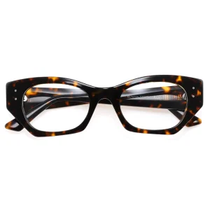 Fashion Retro Geometric Cat Eye Acetate Frame Women Prescription Optical Eyeglasses Anti Blue Light Glasses