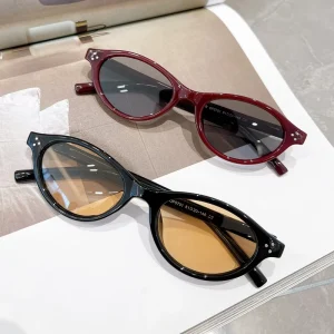 Fashion Retro Small Frame Sunglasses Outdoor Shades Cat Eye Designer TR90 Oval Frame Polarized Sunglasses Unisex