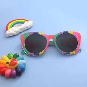 Fashion Sun Glasses Designer Custom Logo New Children Butterfly Kids Sunglasses UV400