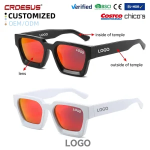 Fashion Thick Frame Sunglasses Square Luxury Men Women Sunglasses Custom logo Uv400 Luxury Sunglasses