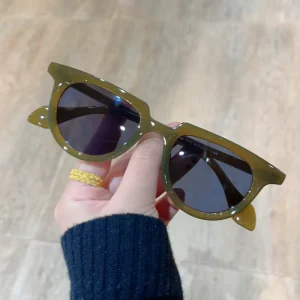 Fashion Top Brand Custom Woman Vintage for Round Face Female Mens Luxury Acetate Sunglasses Glasses for Oval Face Female
