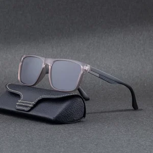 Fashion Trendy Custom Logo Square Frame Polarized Driving Fishing UV400 Protection Shades Sun Glasses Sunglasses for Men