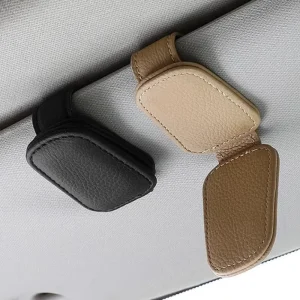 Fashionable Car Sunglasses Holder Clip Magnetic Glasses Credit Card Hanger U Shape for Sun Visor Travel Eyewear Accessories