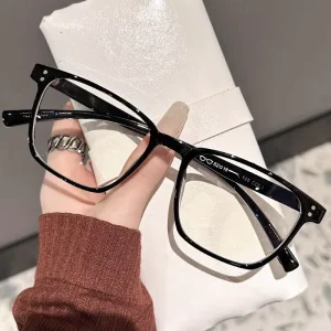 Fashionable Full Frame square Eyeglass Frame with Anti Blue Light Lenses Exclusively for Relieve Eye