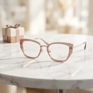Fashionable Trendy Optical Reading Computer Eyeglasses Frame Popular Spectacle Eyeglasses with CR39 Lenses for Unisex
