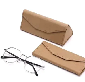 Fashionable and Unique Sunglasses Storage Bag Irregular Paper Glasses Case Foldable Simple Hard Solid Glasses Pouch