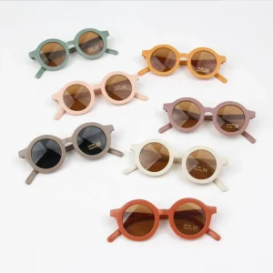 Feirong Fashion Round Kids Sunglasses Boys Girls Vintage Sun Glasses UV Protection Classic Children Eyewear Lentes De Sol Gafas