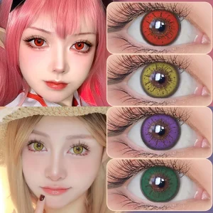 Flame Deep Color Halloween Party Contact Lenses