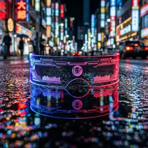 Flashing Transparent Acrylic LED Glasses with CR2032 Battery for Festivals, Raves and Clubs