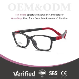 Flexible Children’s Optical Frame with Detachable Parts 180° Bendable Design and Interchangeable Temples