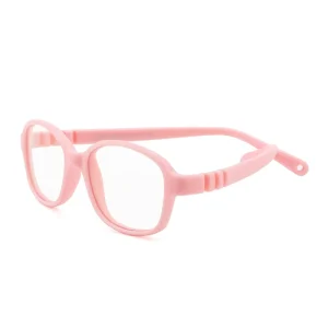 Flexible TPEE Rectangle Children’s Eyeglass Frames Anti-Blue-Light Blocking