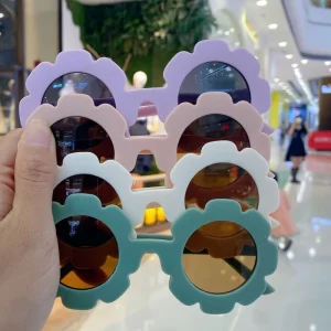Flower Kids Sunglasses Colorful UV Protection Custom Logo