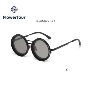 Flowerfour Nine speed Adjustable Glasses Retro Personalized Polarized Sunglasses Trendy Fashion Eyewear Sunglasses for Men Women