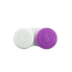 Foldable Hard Plastic Contact Lens Case Solid Pattern Irregular Shape Storage for Eyeglasses and Bags 12 in