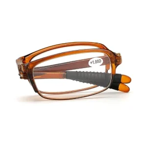 Foldable Lightweight Portable Rectangle Anti-Blue Light Presbyopia Reading Glasses