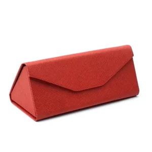 Foldable Magnetic Rectangle PU Leather Sunglasses Case