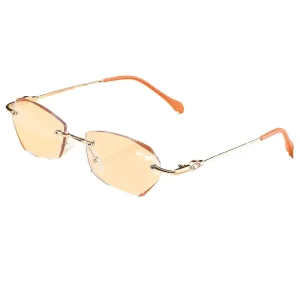 Frameless Rimless Reading Glasses Anti-Blue Light for Women