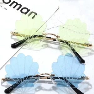 Frameless Shell Ball Party Funny Sun Glasses Personalized Photography Sunglasses