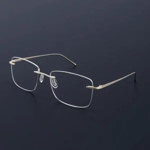 Frameless Titanium Optical Glasses for Men