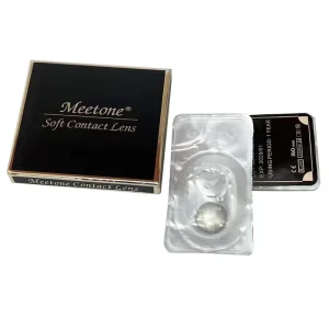 Free Design Eye Lens Box Custom Meetone Colored Contact Lenses Paper Box Uv Varnish Lentes De Contacto Paper Box