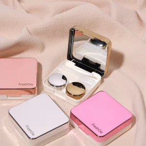 Free Samples Eyelens Color Contact Lens Case Fashion Luxury Lens Kit Box Lens Cases for 1 Year Natural Colored Contacts