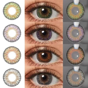 Free Shipping Freshgo 3 Tone Lenses Eye Contact 14.50mm Yearly Natural Color Eye Lens Lentes De Contacto