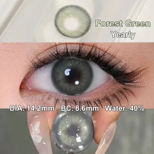 Free Shipping Freshgo Eye Contact Lenses New 14.20mm Soft Black Contact Lenses 6 Months Beauty Eye Color Contacts