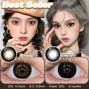 Free Shipping Power Lens 16mm Colour Contact Lenses Custom Brand Logo Eye Contacts Prescription 1.00 6.00 Eye Contact Lenses
