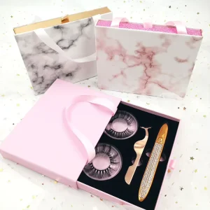Fresh Look Same Color Black Matt Magnetic Packaging Contact Lenses Box Custom Contact Lenses Private Label Gift Box