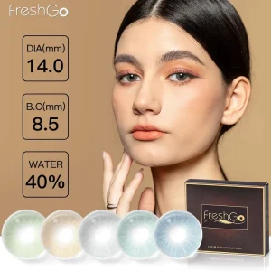 Freshgo HIDROCOR Gen3 Soft Lens Cosmetic Contacts Natural Color Contact Lenses Gray Eye Lentes Lentilles De Contact