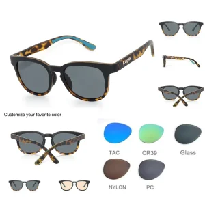Full Rim Glass Lens Sunglasses UV400 Polarized Anti Glare Custom Logo Trendy Comfortable Light Weight Outdoor