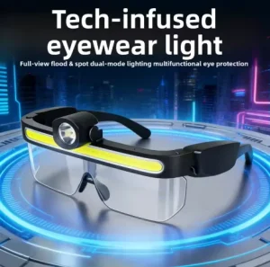 Full-View Floodlight Goggles with USB Charging for Maintenance Work