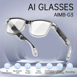 G3 AI Smart Glasses 8MP IMX219 Camera Real-Time Translation Wireless Calling Video Recording IP67 Waterproof 1200P AR