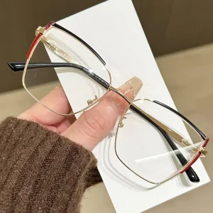 G95 309 New Fashion Cat Eye Anti Blue Light Glasses Metal Frame Optical Eyewear Eyeglasses Frames for Women