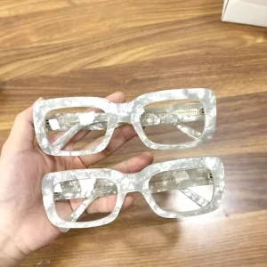 Gender Neutral Wide Oversize Square Full Rim Thick Solid Pattern Acetate Optical Glasses Luxury Statement Eyeglasses for All