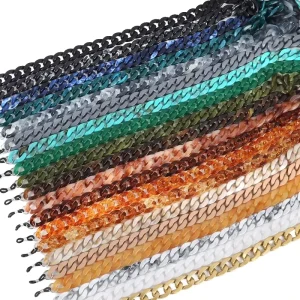Geometric Acrylic Sunglasses Chain 70cm Eyewear Lanyard