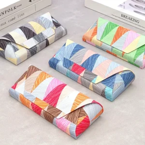 Geometric Color-Matched Eyeglass and Sunglasses Case