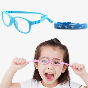 Girls Boys Flexible TPEE Glasses Baby Soft Frame Children Safety Kids Computer Glasses Gaming Silicone Frame Eyeglasses