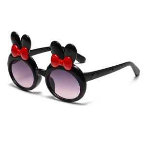 Girls Cute Animal Cartoon Ears Sunglasses Outdoor Sun Protection Children Lovely Vintage Sunglasses Protection Classic Kids